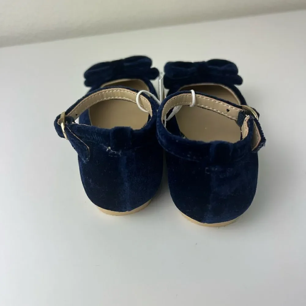 Janie and Jack VELVET BOW BALLET FLAT